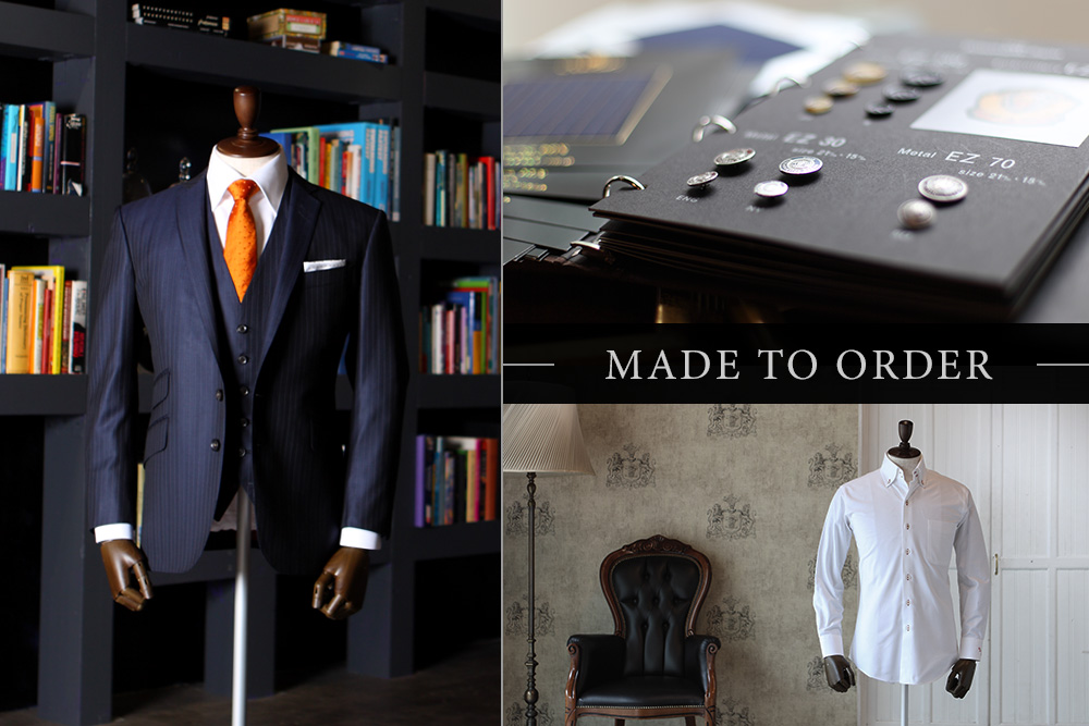 画像：オーダースーツ事業を開始します。